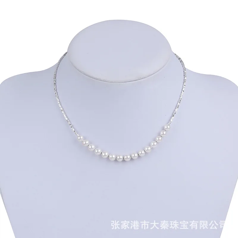 Round Bead High Grade Natural Freshwater Pearl Necklace