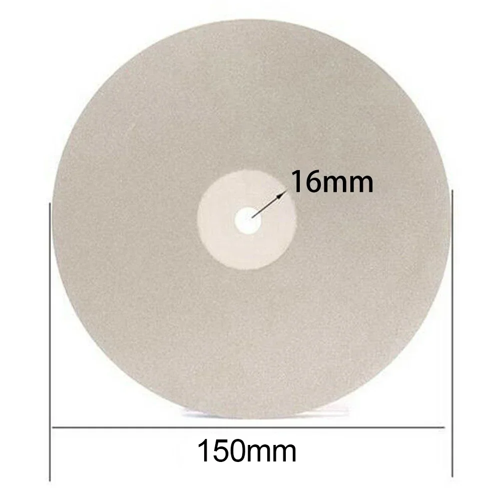 150mm Diamond Coated Flat Lap Wheel Jewelry Polish Grinding Disc 80~1500Grit  For Jade Polishing Stone Grinding Engraving