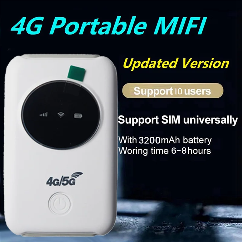 4G WiFi Router Wireless MiFi 150Mbps 3200 MAh WiFi Modem Car Mobile WiFi Wireless Hotspot with Sim Card Slot