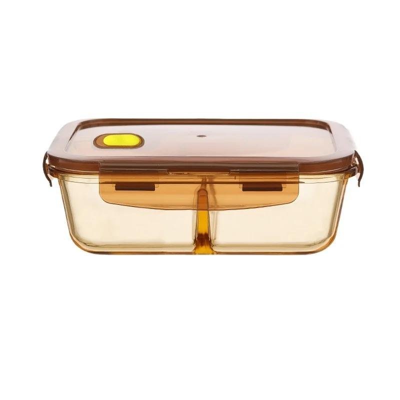 

Microwaveable Glass Bento Box with Sealed Soup Bowl Compartments for Students Office Workers Kitchen Use Food Storage Lunch Box