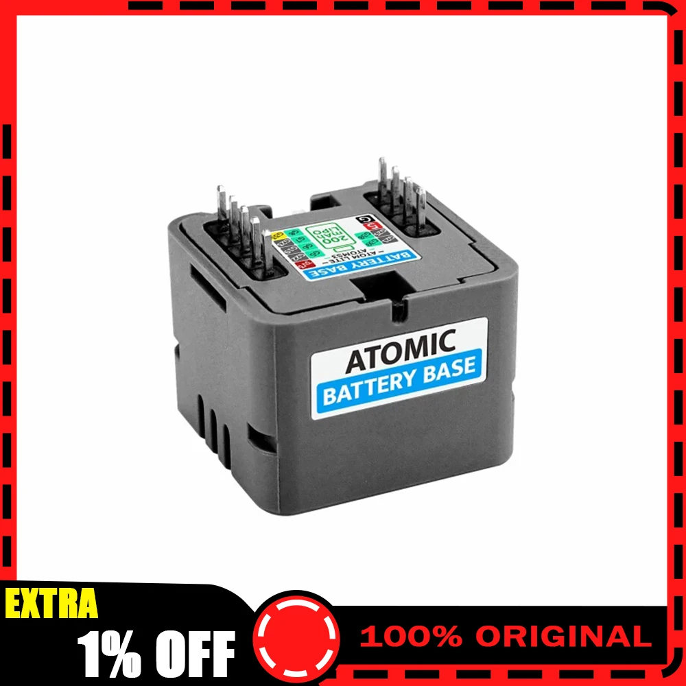 M5Stack Atomic Battery Base Rechargeable Power Base 200mAh Battery Step-Up Charging One-Button Change Over Battery Powered Base