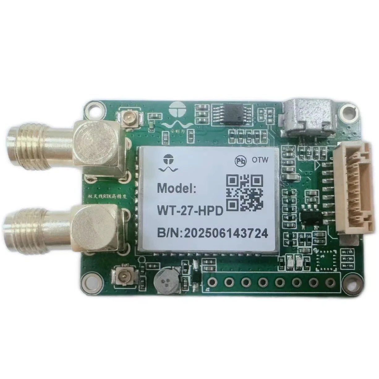 OTW WT-4330-UM982 High Precision RTK GNSS Module with Centimeter-Level Accuracy Dual-Antenna Directional Calculation
