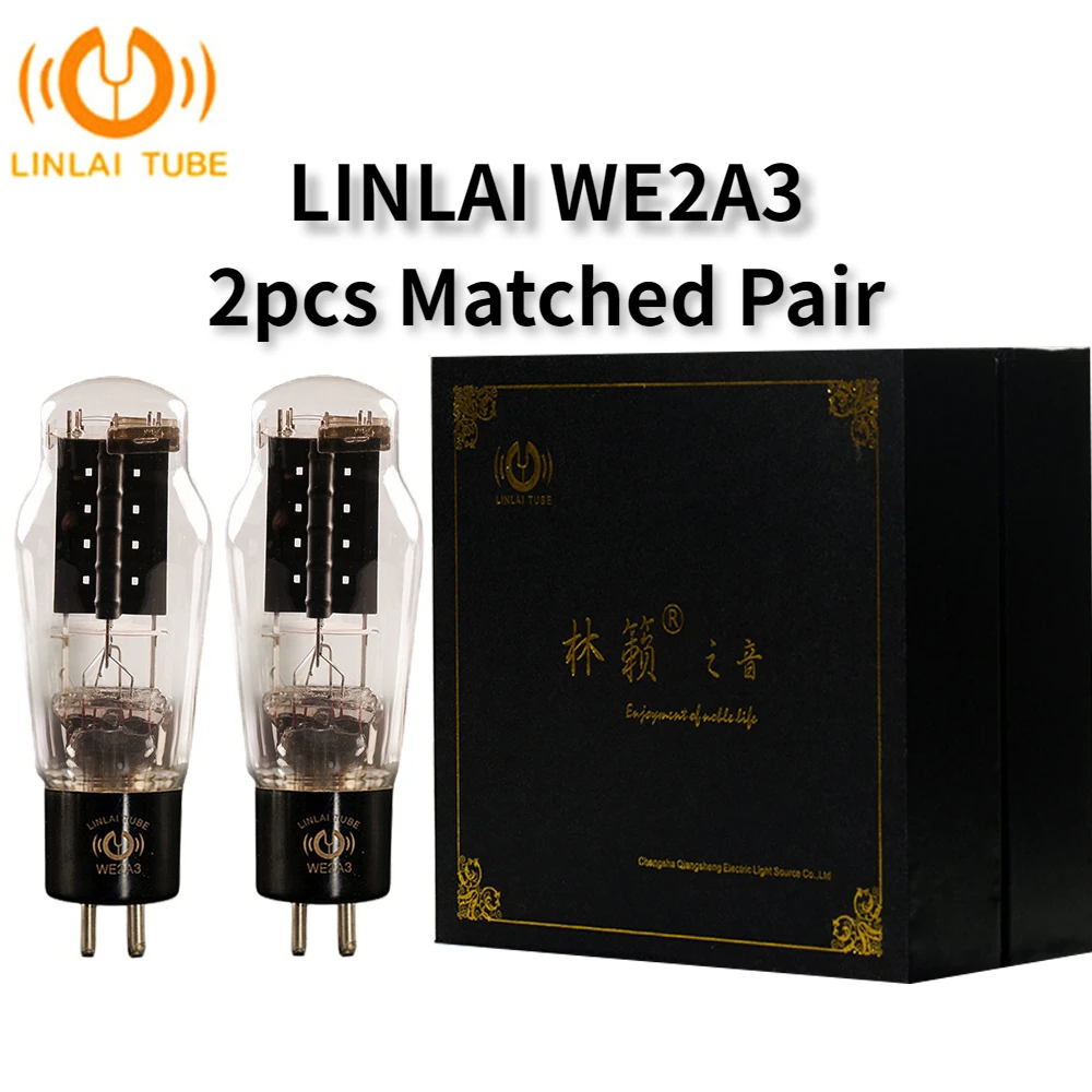 WE2A3 LINLAI Vacuum Tube Replaces RCA Single Screen 2A3 1:1 Replica Test Accuracy Matching Vacuum Tube Amplifier