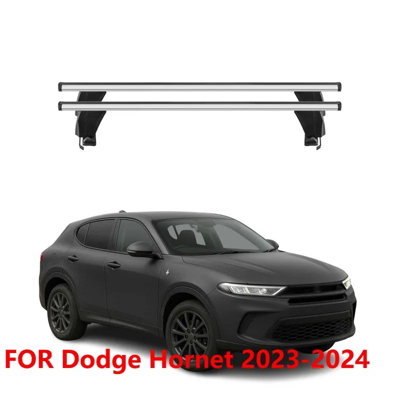 قضبان متقاطعة لرف السقف العلوي لدودج هورنت 2023-2024 2 قطعة من الألومنيوم الرمادي #1