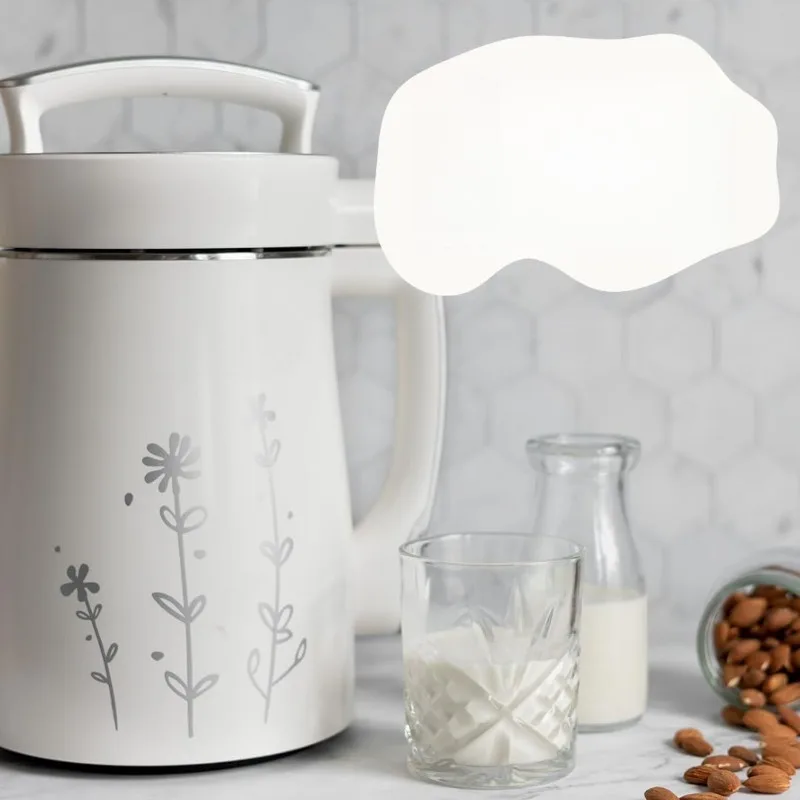 8-in-1 Plant Milk Maker Makes 40 oz of natural almond milk  coconut milk  and more Automatically at the touch of a button