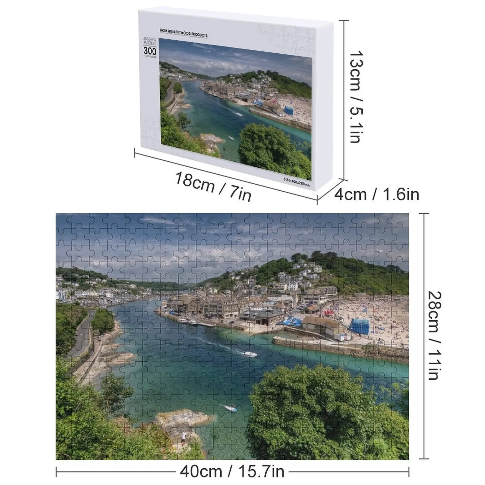 루에 강에서의 아름다운 날 직소 퍼즐 나무 사진 맞춤형 나무 이름 맞춤형 어린이 선물 퍼즐
