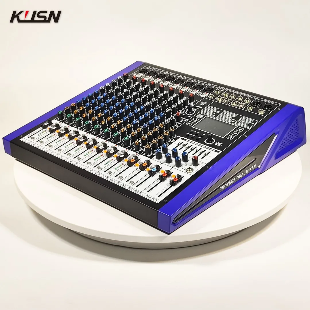 

10-канальный цифровой микшер 2 группы 99 DSP, профессиональный DJ-контроллер, аудиомикшерная консоль, звуковой микшер с Bluetooth USB