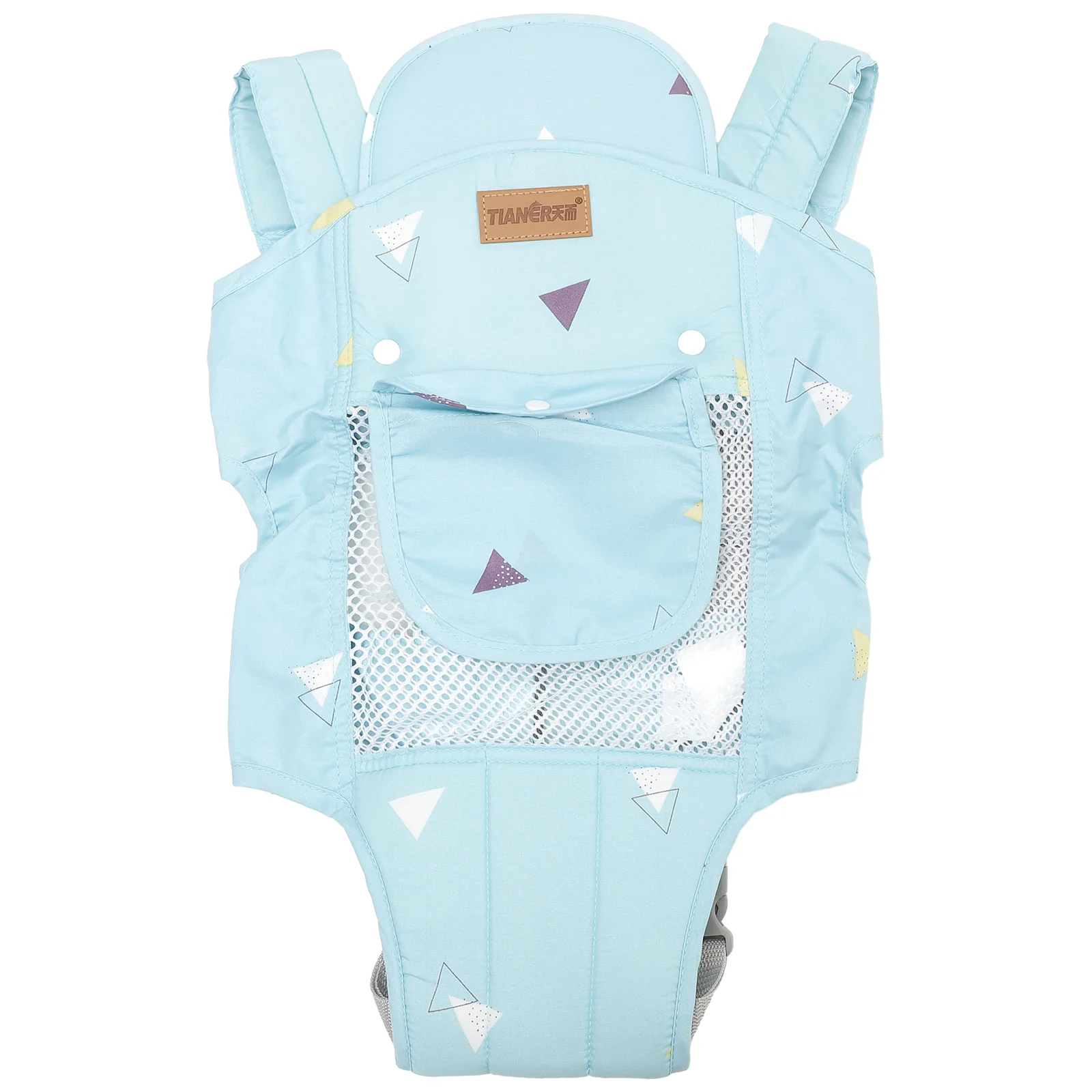 Seggiolino marsupio neonato zaino bambini 60x35cm maglia traspirante puro cotone per tutte le stagioni