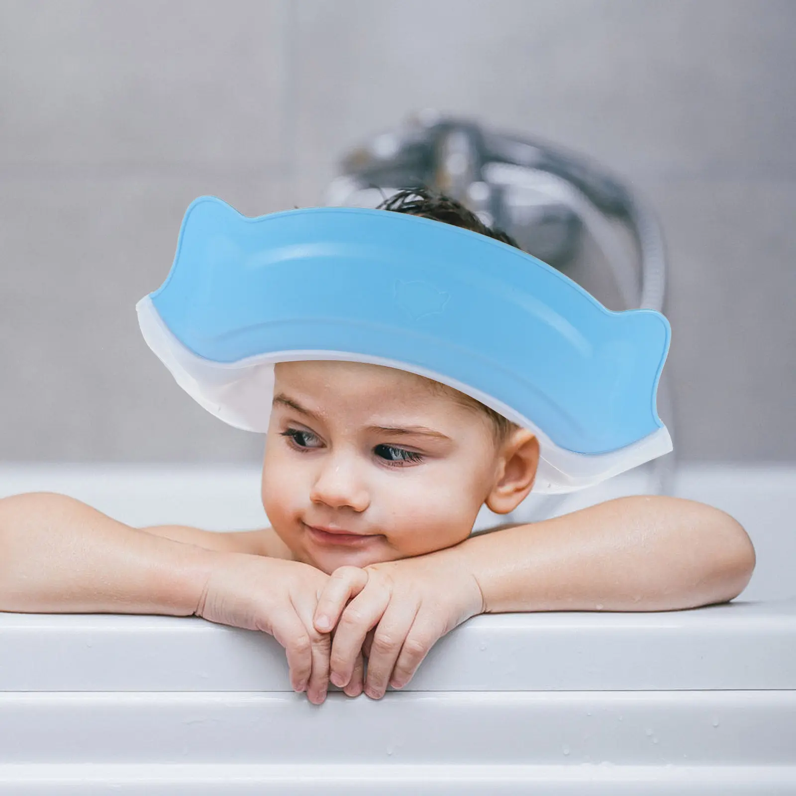 

Регулируемая водонепроницаемая защитная шапочка для мытья волос младенцев и детей, для домашнего использования