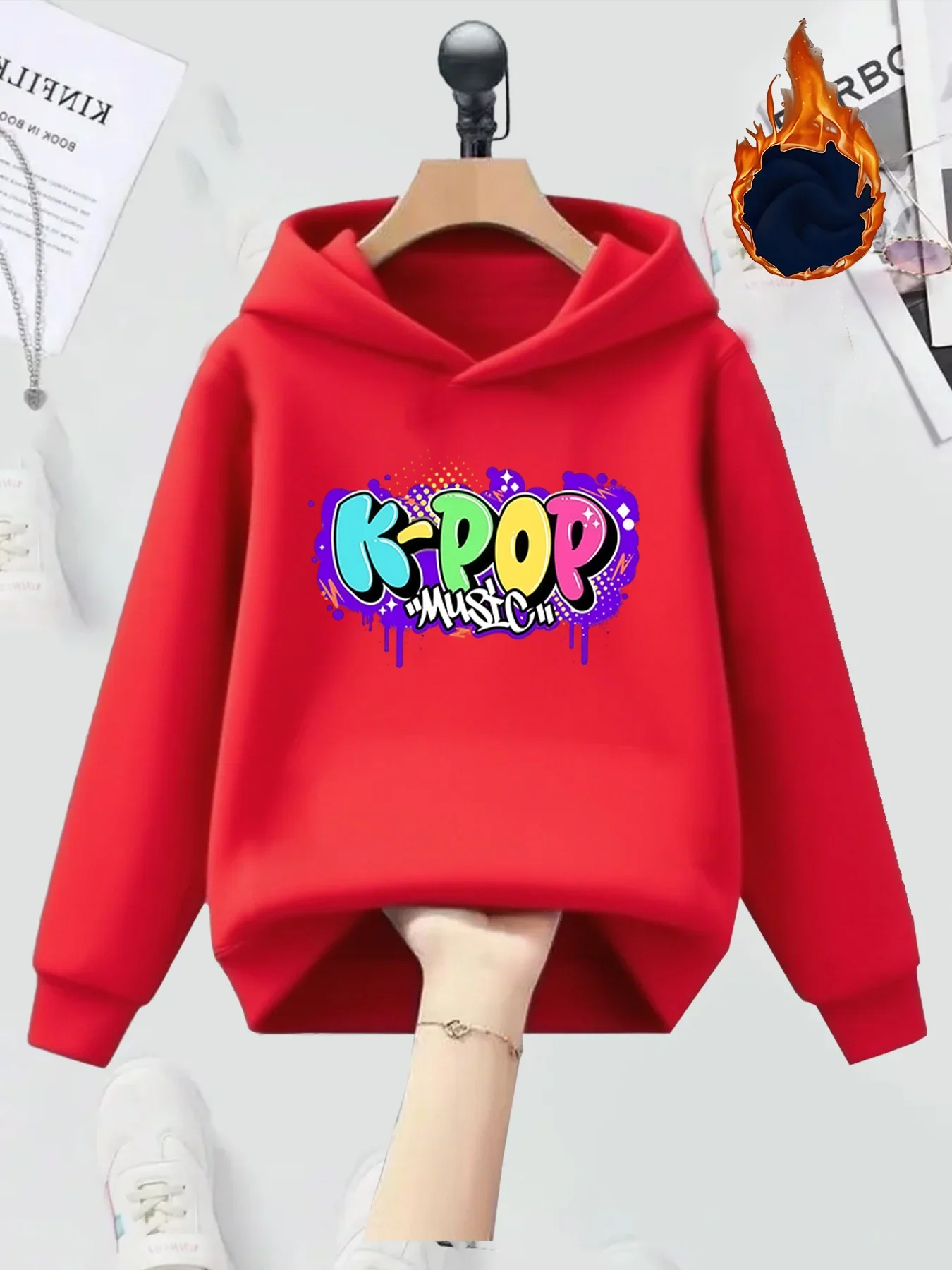 Teen Girls Kids Amazing World Gumball Family Graphic Printed Hoodie Pink Sweatshirt Casual Loose Autumn Winter Active Top