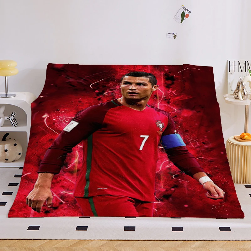 

Blanket Sofa Winter A-Cristiano Ronaldo Warm Bed Fleece Camping Custom Nap Fluffy Soft Blankets King Size Microfiber Bedding