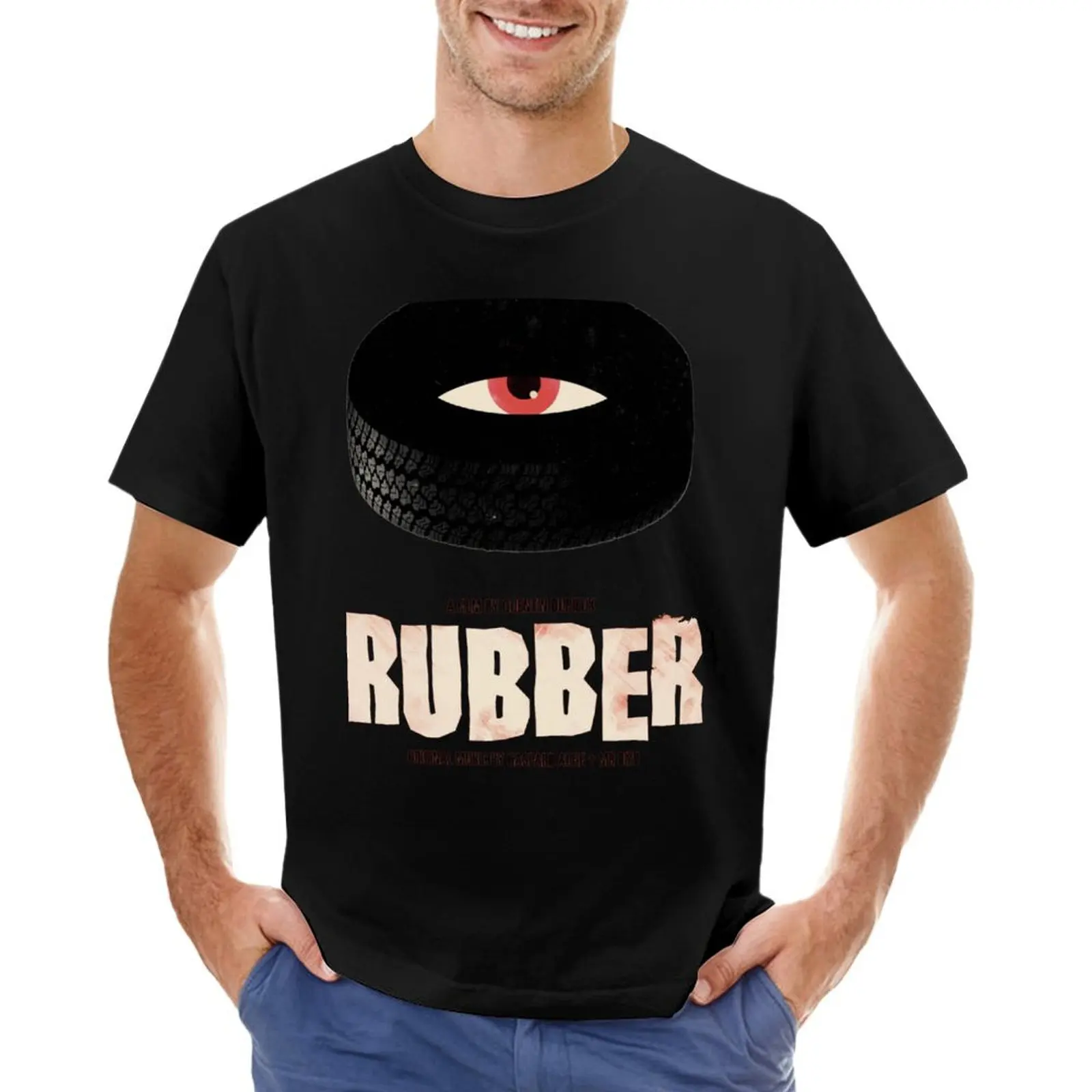 Rubber - A Film by Quentin Dupieux T-Shirt blacks baggy shirts Men's cotton t-shirt