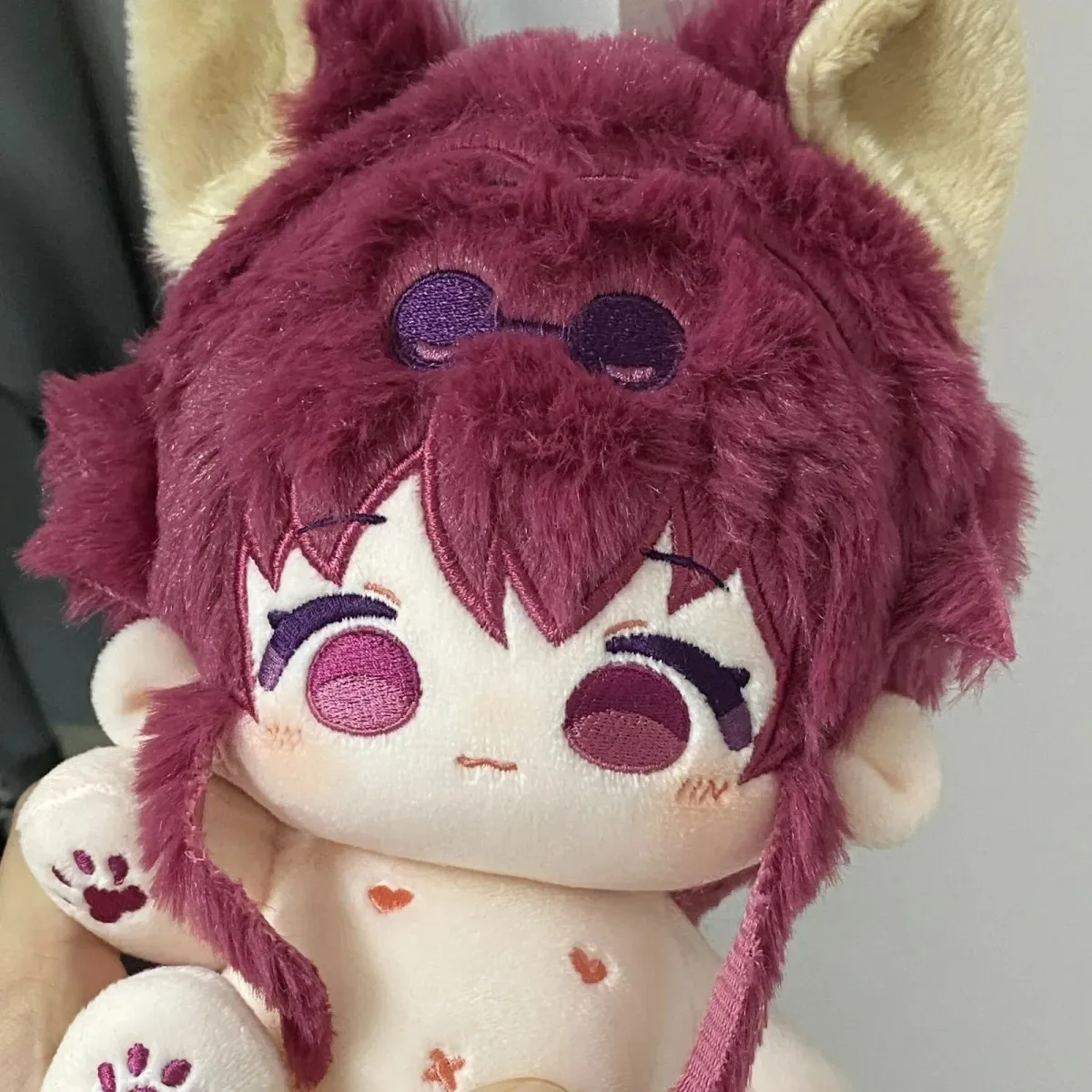 

Game Honkai: Star Rail Kafka Adorable Animal Ears Plush Stuffed Doll Figure Dress Up Cotton Body Toy 20CM Plushie Xmas Gift