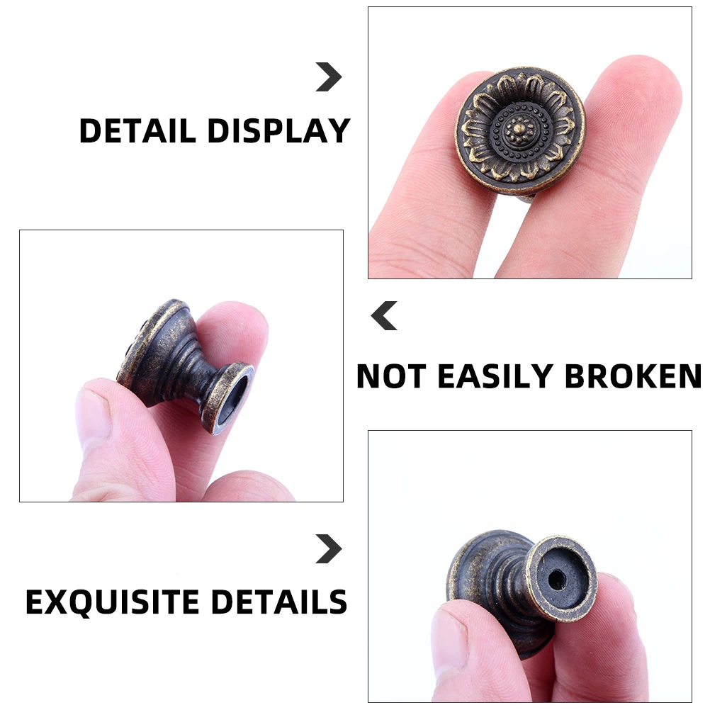 

5 Pcs Cabinet Knobs Cabinet Knob Zinc Alloy Furniture H les Door Drawer Pulls Durable Single Hole Wardrobe Hardware