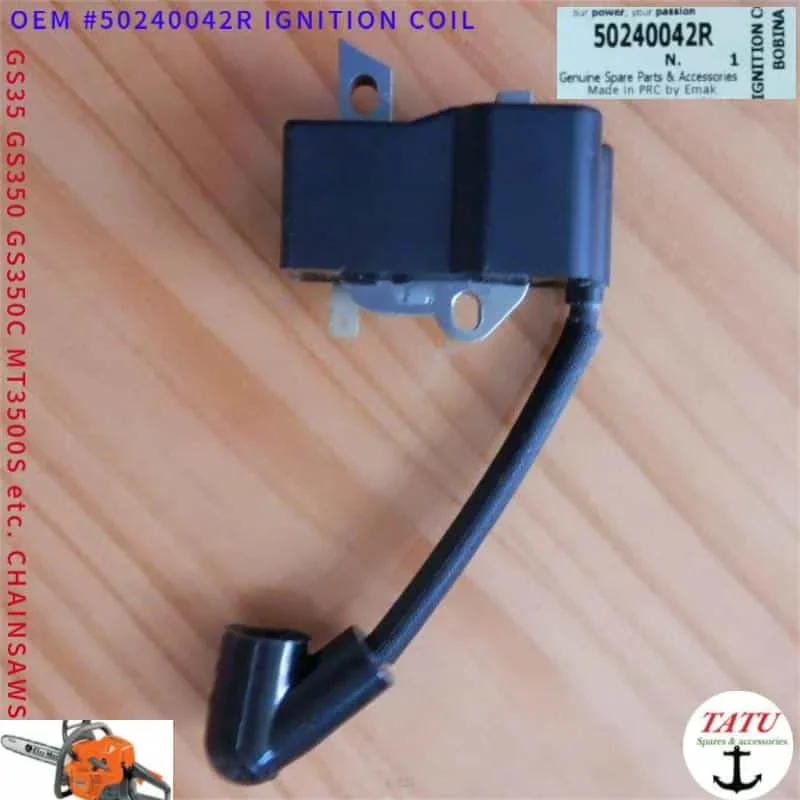 

GS350 IGNITION COIL 50240042R FOR OLEO-MAC 935 GS35C GS350C EFCO MT3500S 135 CHAINSAW STATOR ORIGINAL IGNITOR OEM IGNITER