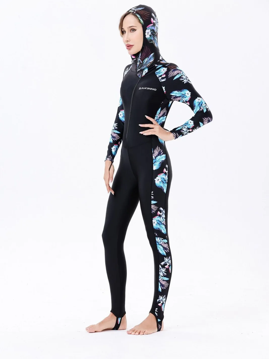 Diving Skin Suit for Women Men, Full Body Rash Guard Swimsuit Thin Wetsuit, One Piece Swimwear UV Protection Quick Dry for Scuba