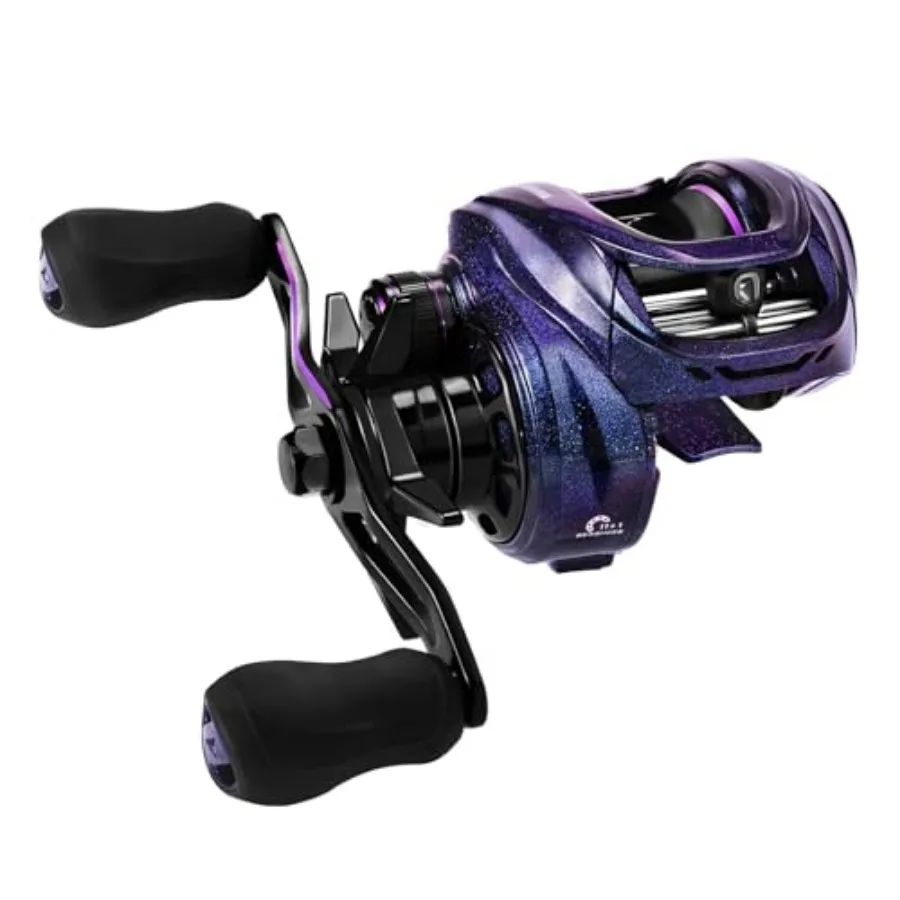 Royale Legend Pro Baitcasting Reels - AutoMag Dual Braking System Fishing Reel, Arch Resistance Control, 16 Lbs Carbon Drag, 5.