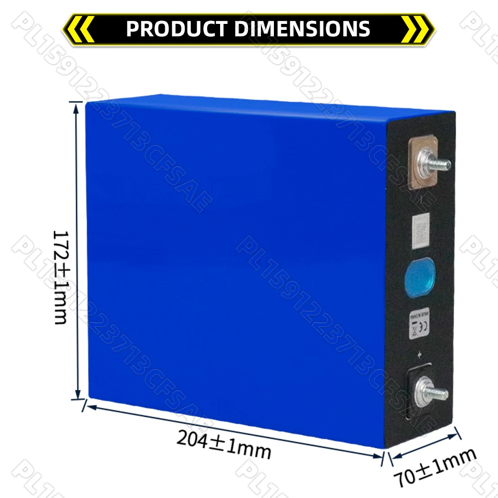 Neue 3,2V 320AH LiFePO4-Batterie mit 8000 Zyklen, prismatische Lithium-Eisenphosphat-Zelle mit 3 Zubehörteilen, DIY 12V 24V 48V für Wohnmobile, Elektrofahrzeuge, Heimenergie, Golfcarts, Off-Road,