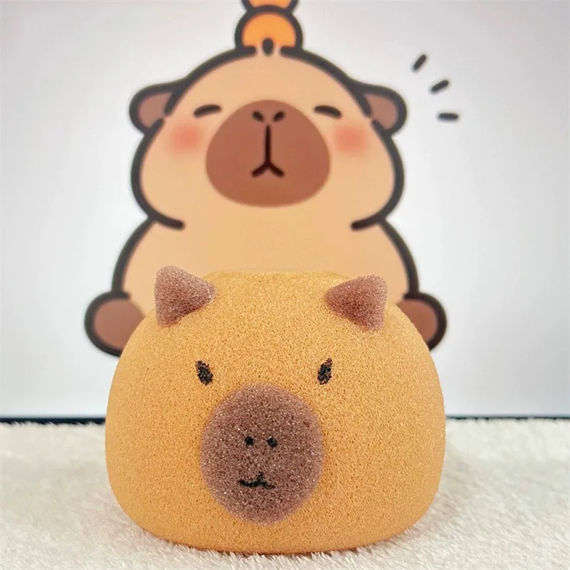 

Capybara Shaped Bath Ball Sponge Cleaning Brushes Easy Foaming Massage Ball Scrubber for Back Exfoliating Children Shower New