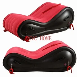 Relaxing Chair Inflatable Sofa Bed Load-bear 300KG Sun Lounges Garden Chair S Shape Comfort Fold Sofa Outdoor Furniture Armchair