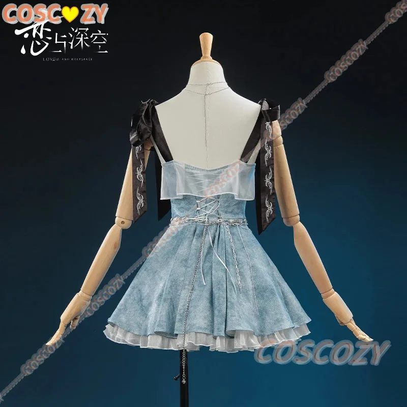 2025 11 คาเล็บคู่รักและดีพสเปซคอสเพลย์เครื่องแต่งกายสีฟ้าชุดเสื้อชั้นในสตรีหญิงเสื้อผ้าฮาโลวีนชุดสูทที่กำหนดเอง