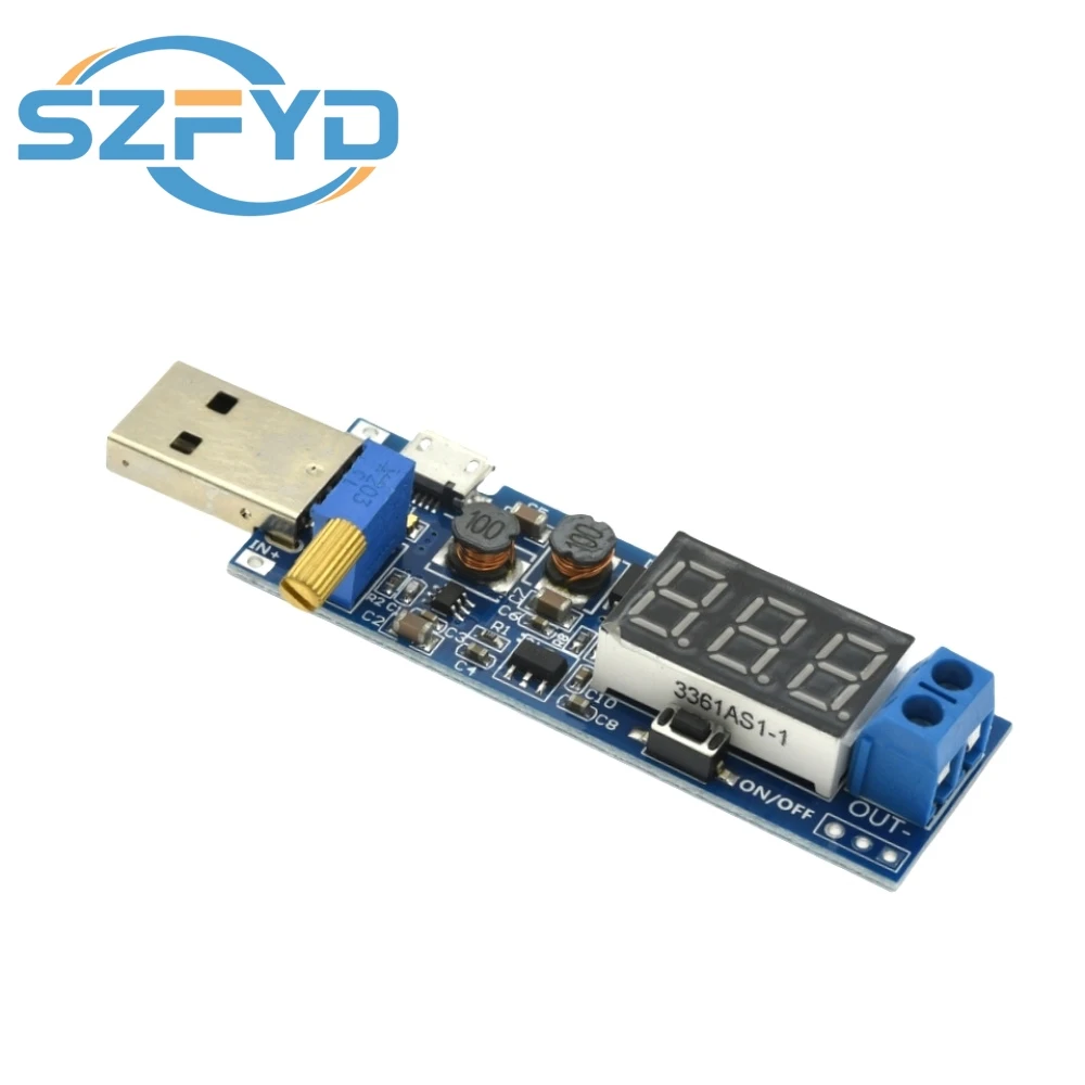 Convertidor DC-DC USB 1,2V-24V ajustable entrada 5V - imagen 3