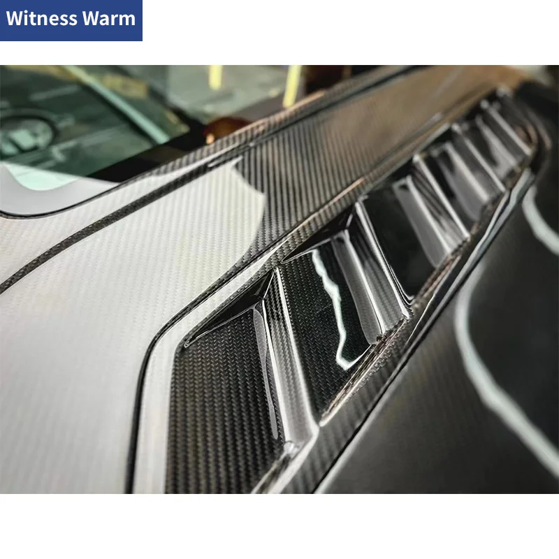 Transparent Dry Carbon Fiber Front Engine Hood Bonnet Cover For BMW F97 X3M F98 X4M Car Body Kit 2019+