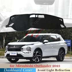 Dashboard Cover Protective Pad For Mitsubishi Outlander 2023 Rug Anti-Slip Mat Car Accessorie Dash Board Sunshade Carpet Sticker