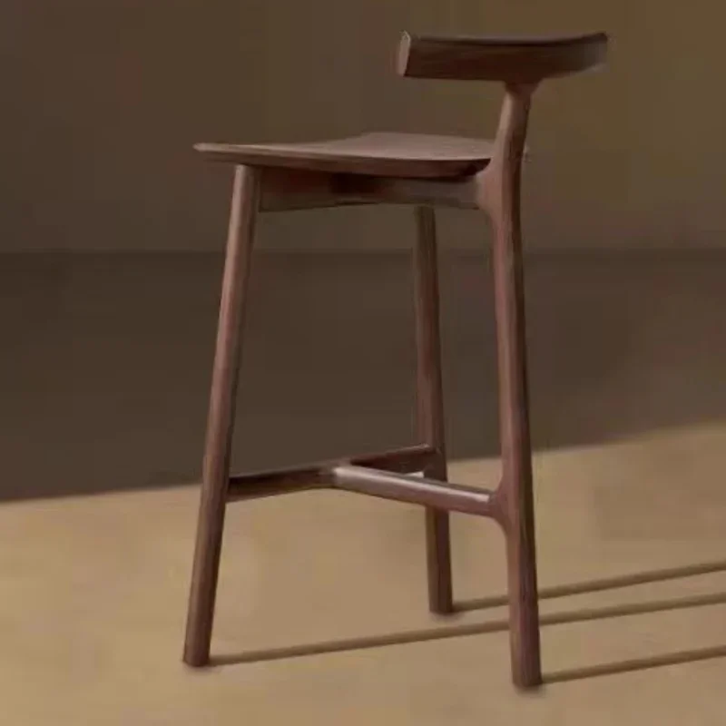 Барные стулья из массива дерева для планшетов, Скандинавский дизайн, высокие стулья для отдыха, современный минималистичный домашний барный стул, мебель