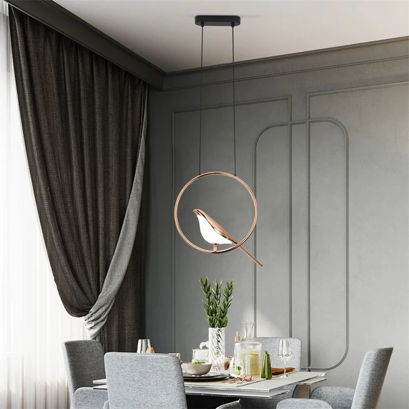 Magpie Bird Pendant Lamp Bedhead Lighting Decoration Lamp Suitable For Ceiling Hanging lamps In Restaurants And Kitchens Lustres