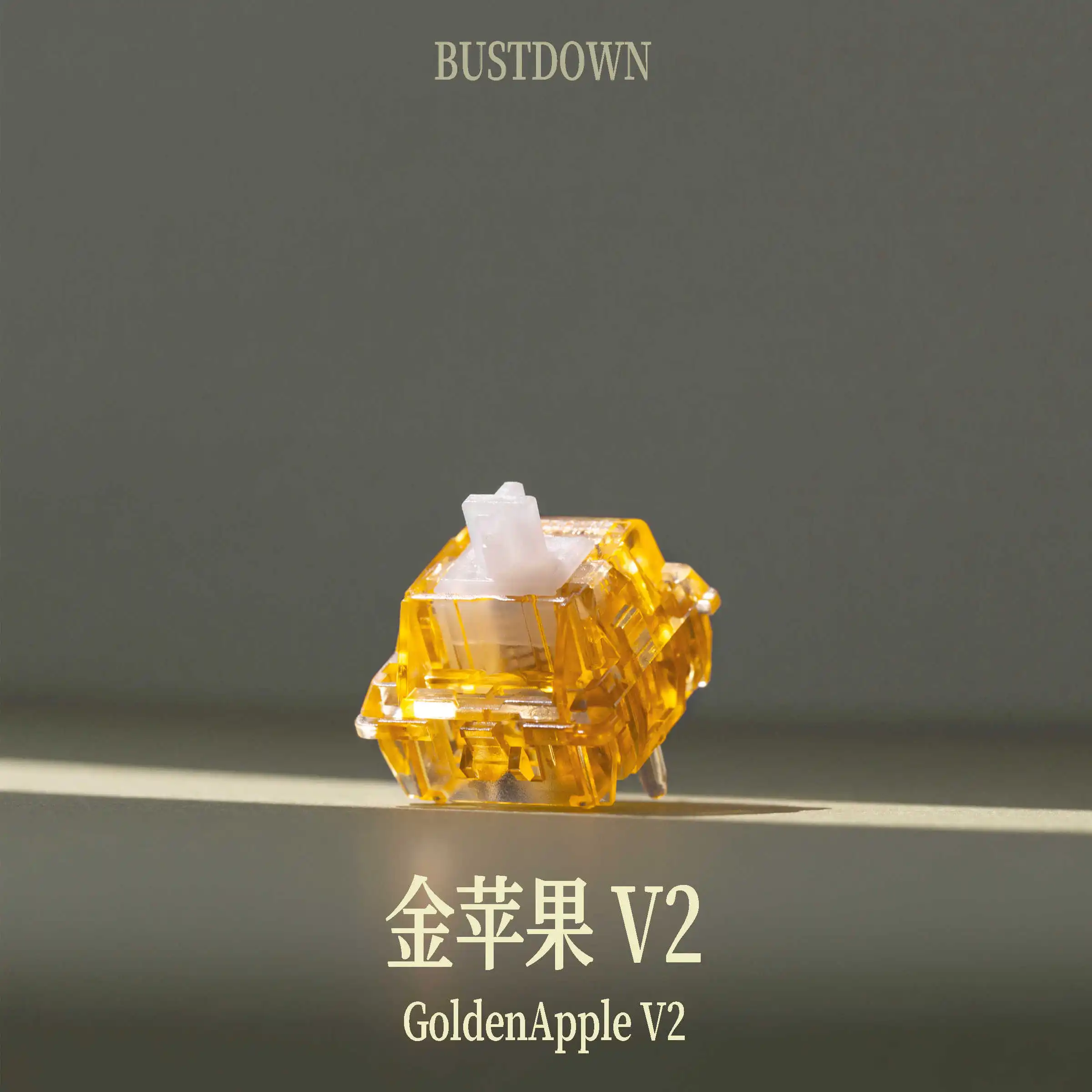 Golden Apple V2 Tactile Switch 45gf Pre-travel 2.2mm 3.3mm Short Travel PEI Base LY Stem PC Top 5Pin for MX Keyboard