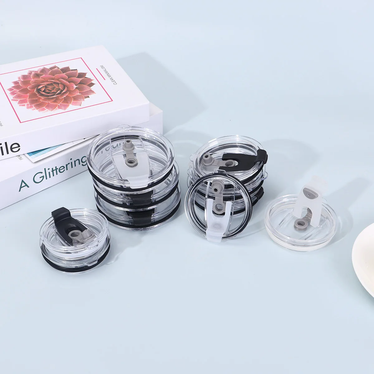 

New Replacement Lid for Tumblers Sealing Cup Lid 12/14/16/20/30oz Spill Proof Can Cup Straw Cap Leakproof Tumbler Accessories