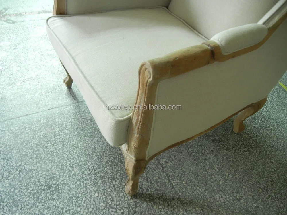 Kursi sofa Tunggu toko kopi gaya Italia cantik, kursi kayu kain modern