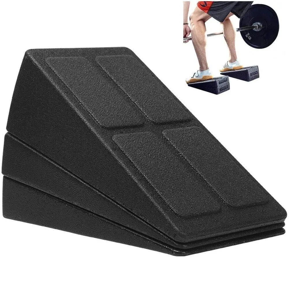 3pcs/Set Squat Wedge Block Adjustable Non-Slip Squat Ramp Deadlift Wedge Calf Stretcher Slant Board Strength For Squat Deadlift