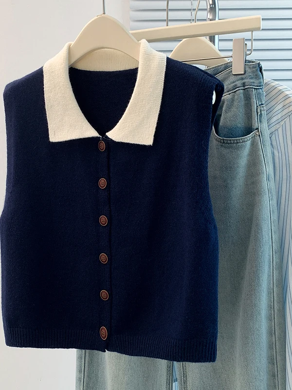 Gilet en laine tricoté pour femmes, col irt, Base Svel, vêtements intérieurs, couche d'outils, haut à col, printemps-automne