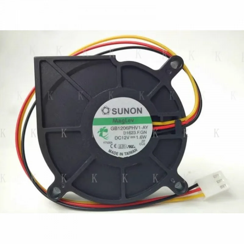 

C NEW FOR SUNON 6015 GB1206PHV1-AY DC12V 1.6W 6CM Cooling fan