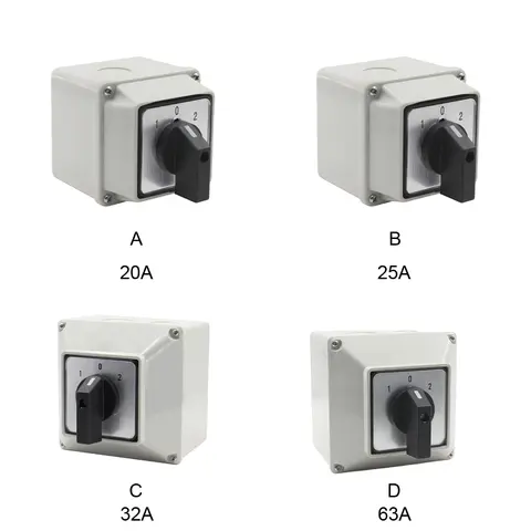 ABS 방수 절연 스위치, 우수한 전도성, 범용 전환 스위치, 25A