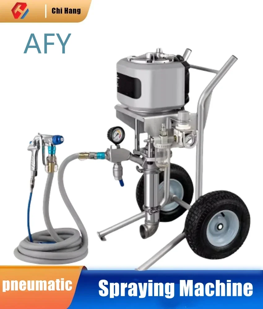 Plunger Type Real Stone Paint Spraying Machine for High Pressure Pneumatic Exterior Wall Putty Anti Cracking Mortar Steel