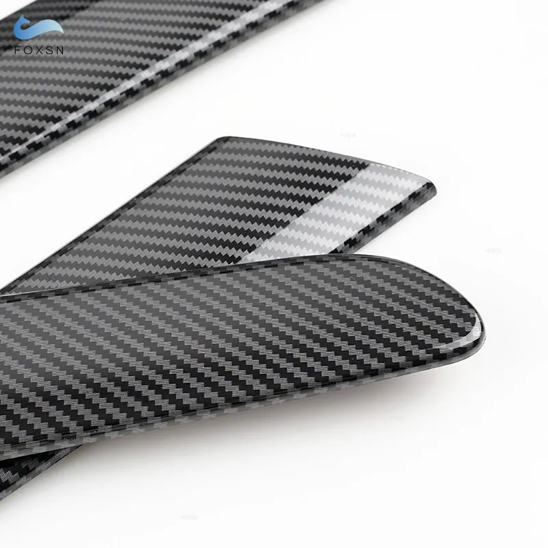 For VW Golf 6 MK6 2008-2013 4pcs Car Interior Accessories Carbon Fiber Pattern Window Door Panel Strips Cover Trim