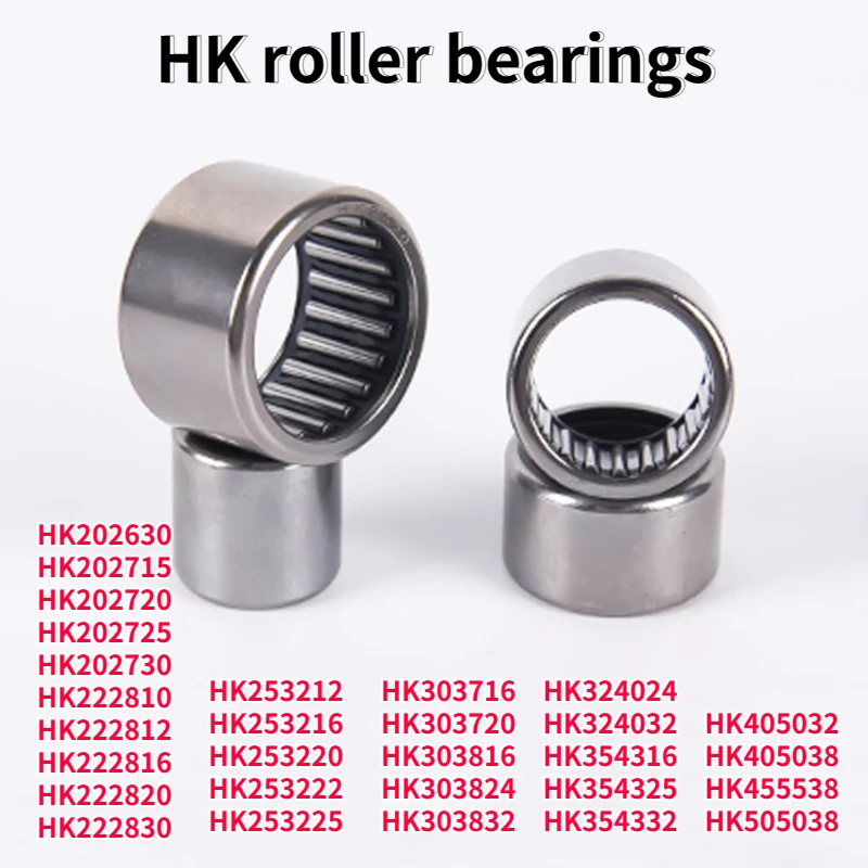 

1Pcs Miniature Needle Roller Bearing HK Series Single Way Needle Bearing HK202630 HK202715-HK505038 One Way Roller Bearing