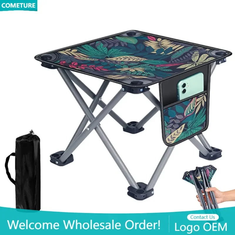 

Camping Stool Folding Fishing Chair Portable Oxford Cloth Seat Outdoor Beach Folding Chair with A Maximum Weight of 160KG