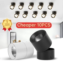 Track Light LED Spot Downlight Foldable Ceiling Spotlight 7W 10W 15W 40W Spots Lamp Clothing Shop Store Home Kitchen 220V