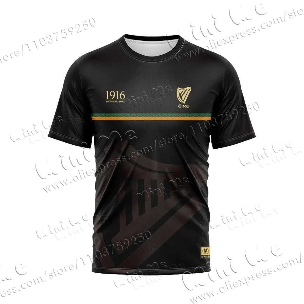 

Мужская спортивная одежда в европейском и американском стиле, мужская футболка GAA, новинка 1916 года, Джерси, рубашка для регби с памятной доской, футболка с коротким рукавом