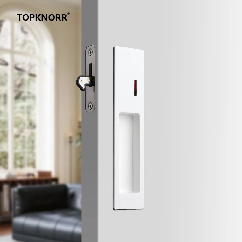 

Sliding Door Lock Push-pull Hook Lock Wooden Door Invisible Handle Bathroom Kitchen Bedroom Wardrobe Built-in Hidden Handle