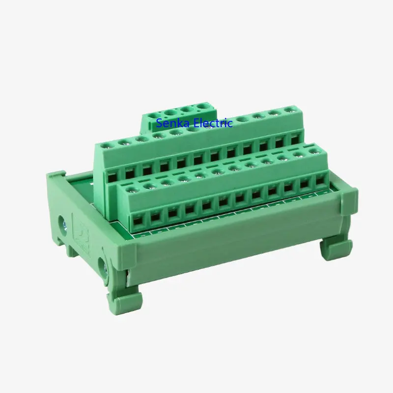 Din Type Screw Terminal Block Multi-in/out PCB Distribution Box Breakout Parallel Power Cord Splitter Connector