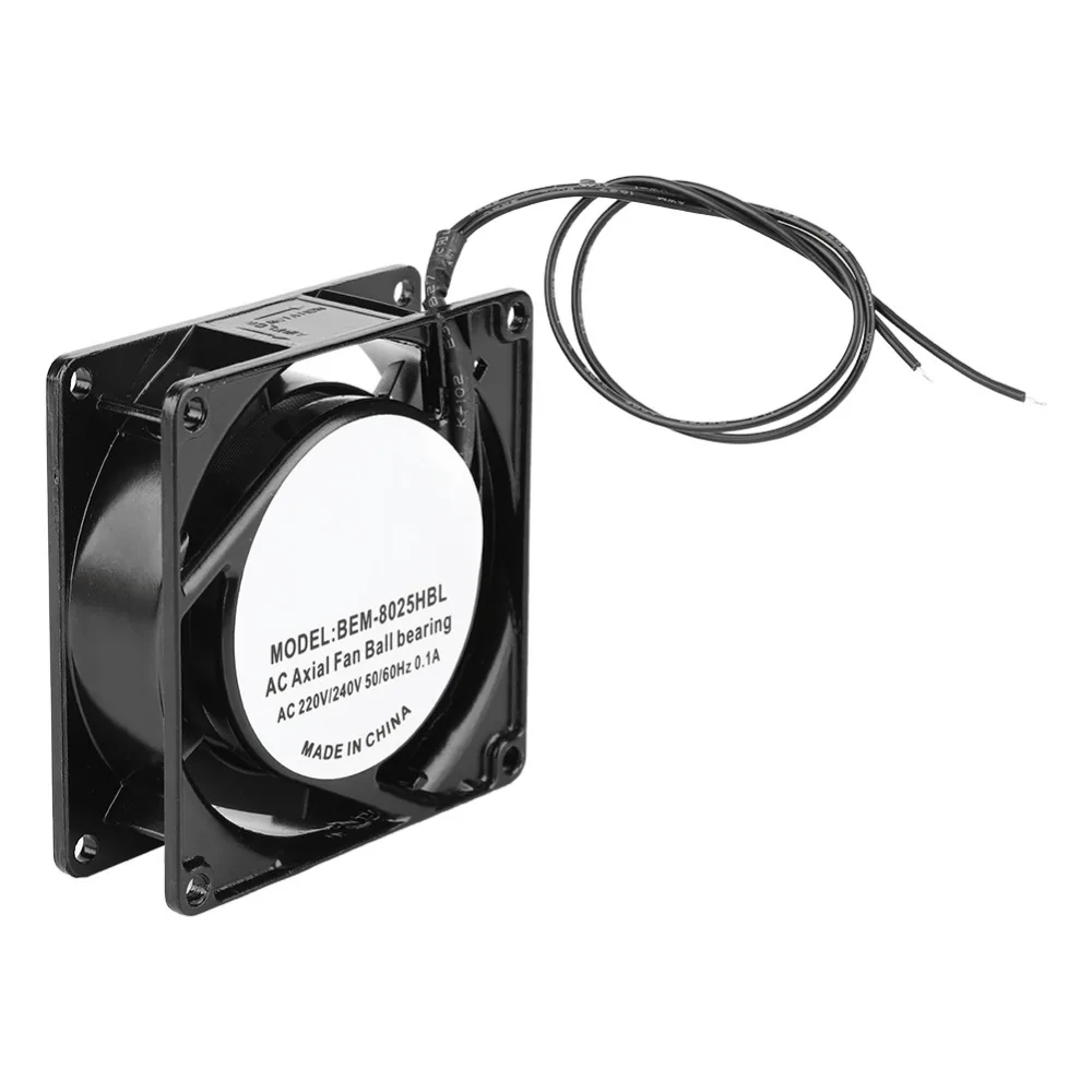 

Double Ball Bearing Silent Fan Low Noise ABS Blades Cooling Fan 80 x 80 x 25mm 220V/240V 0.1A Heat Sink Fan Heat Sink Cooling