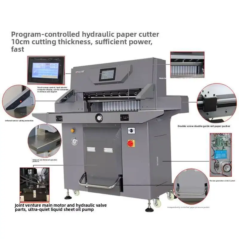 

670 Thick Layer Paper Cutter Large Fully Automatic Bidding Machine PVC Album A3 Heavy Duty Double Hydraulic