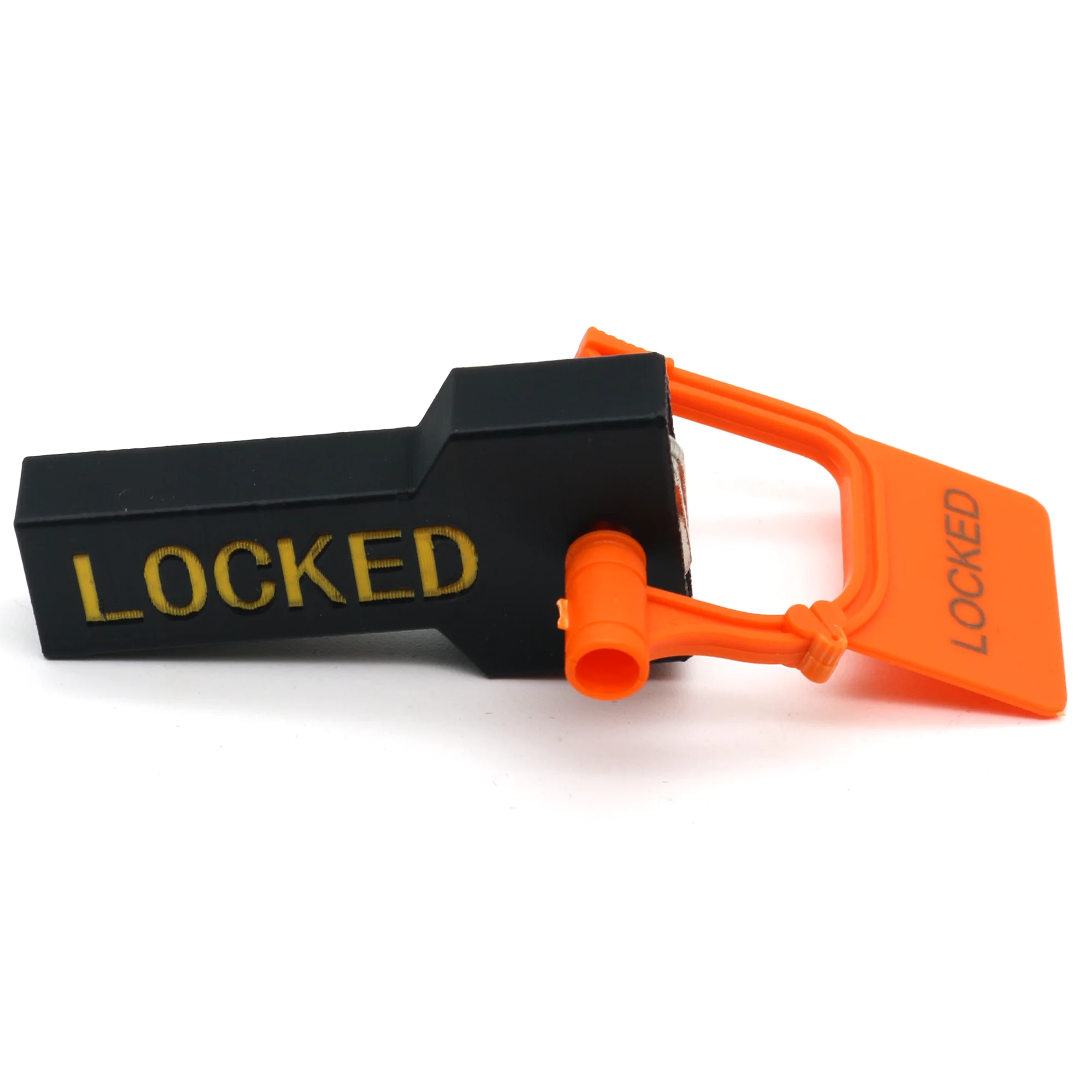 กล่องใส่กุญแจล็อคแบบมีสายรัด (ขนาดเล็ก) พร้อมแผ่นล็อคสี่ชิ้น