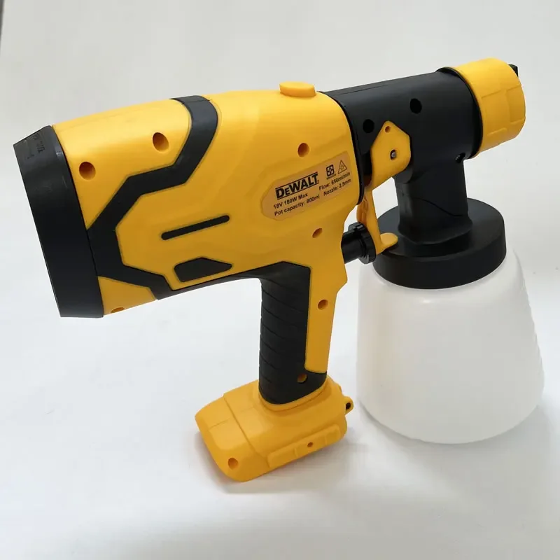 

Dewalt 800 мл беспроводной электрический пистолет-распылитель портативный распылитель краски высокая мощность авто мебельное покрытие Аэрограф для батареи Dewalt