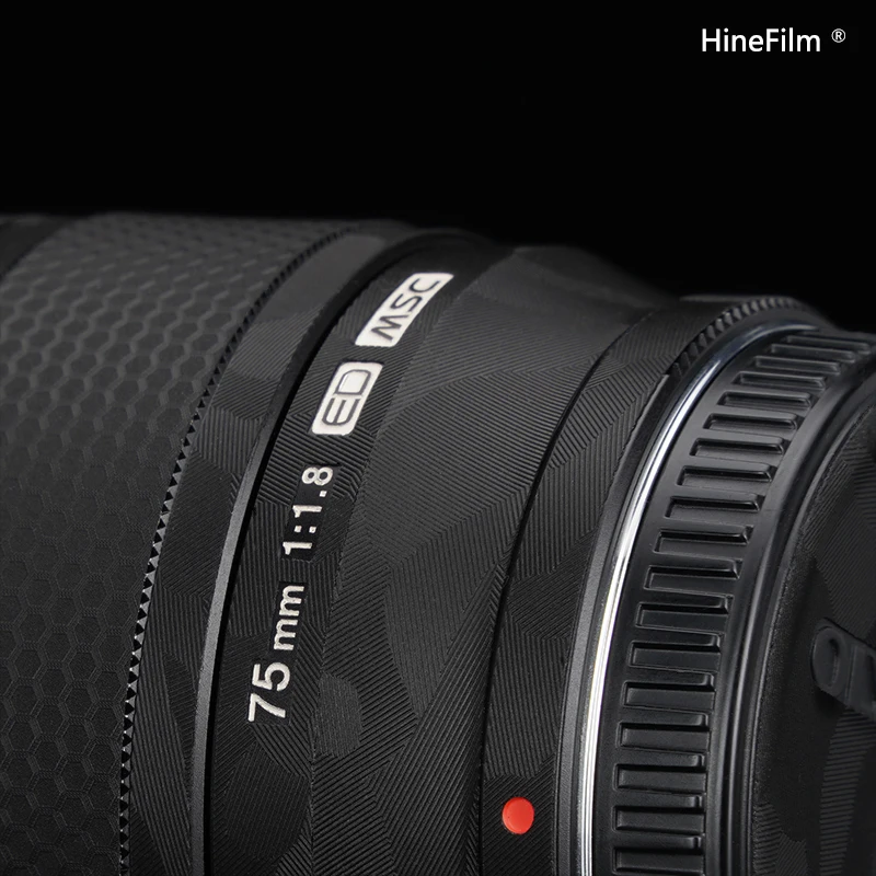Olympus 75 F1.8ไวนิลผิวสำหรับ Olympus M.ZUIKO Digital ED 75Mm F1.8เลนส์พรีเมี่ยมรูปลอกผิวป้องกันสติกเกอร์
